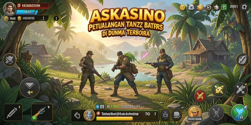 Tampilan gameplay epik di dunia terbuka ASKASINO.