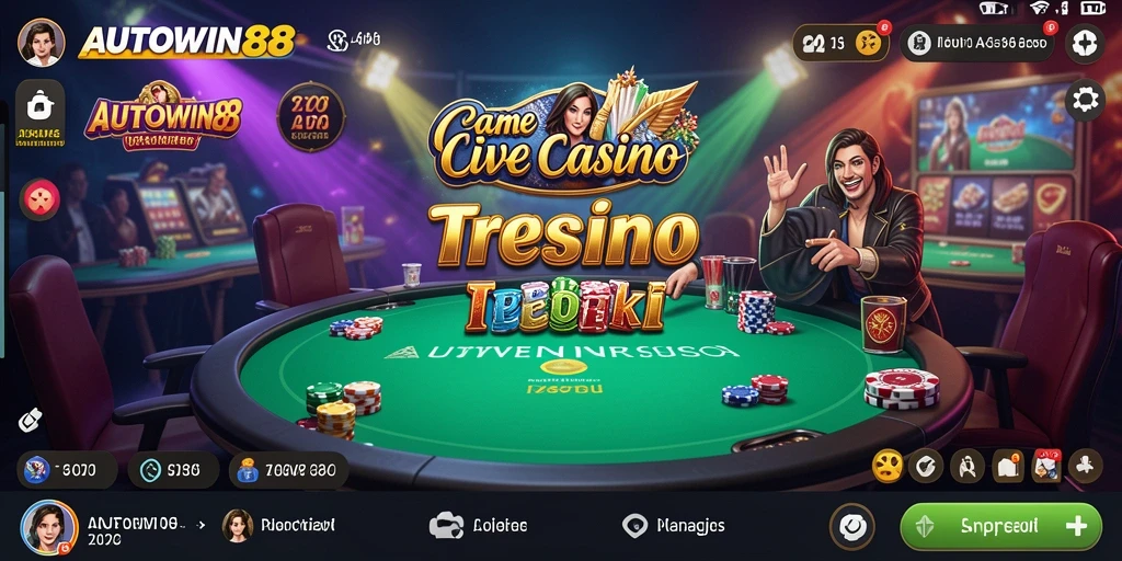 Tampilan gameplay Live Casino di AUTOWIN88 yang menarik dan interaktif.