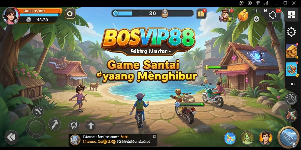 Screenshot utama BOSVIP88 menampilkan gameplay seru dan interaktif.