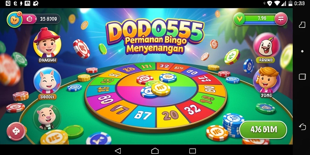 Screenshot utama DODO555 menampilkan gameplay seru Bingo yang mengasyikkan.