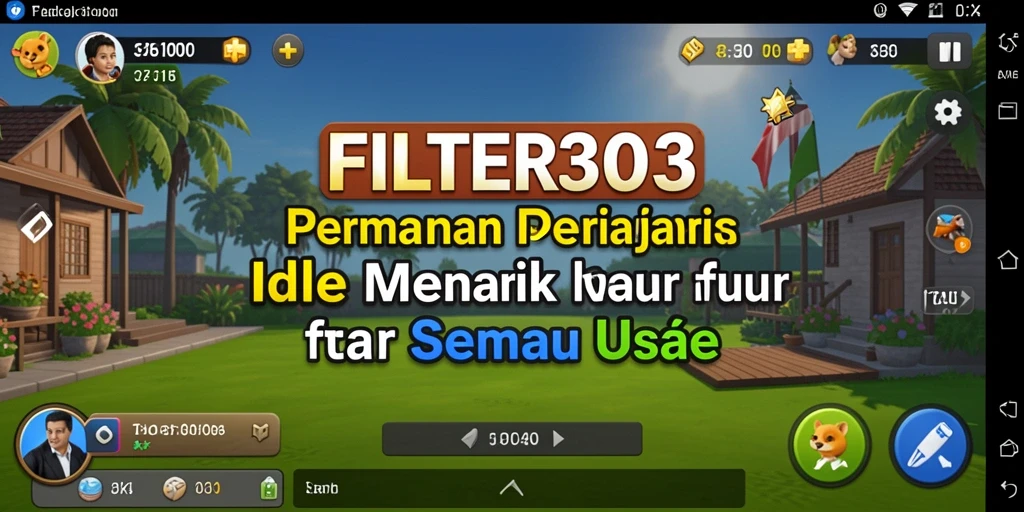 Tampilan gameplay FILTER303 yang sederhana dan mengasyikkan.