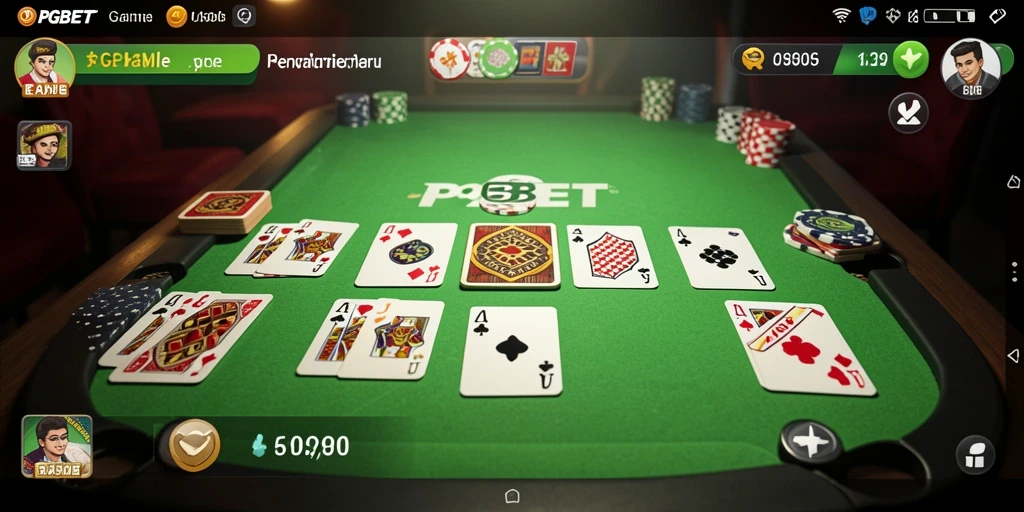 Screenshot PGBET menampilkan gameplay seru Gaple.